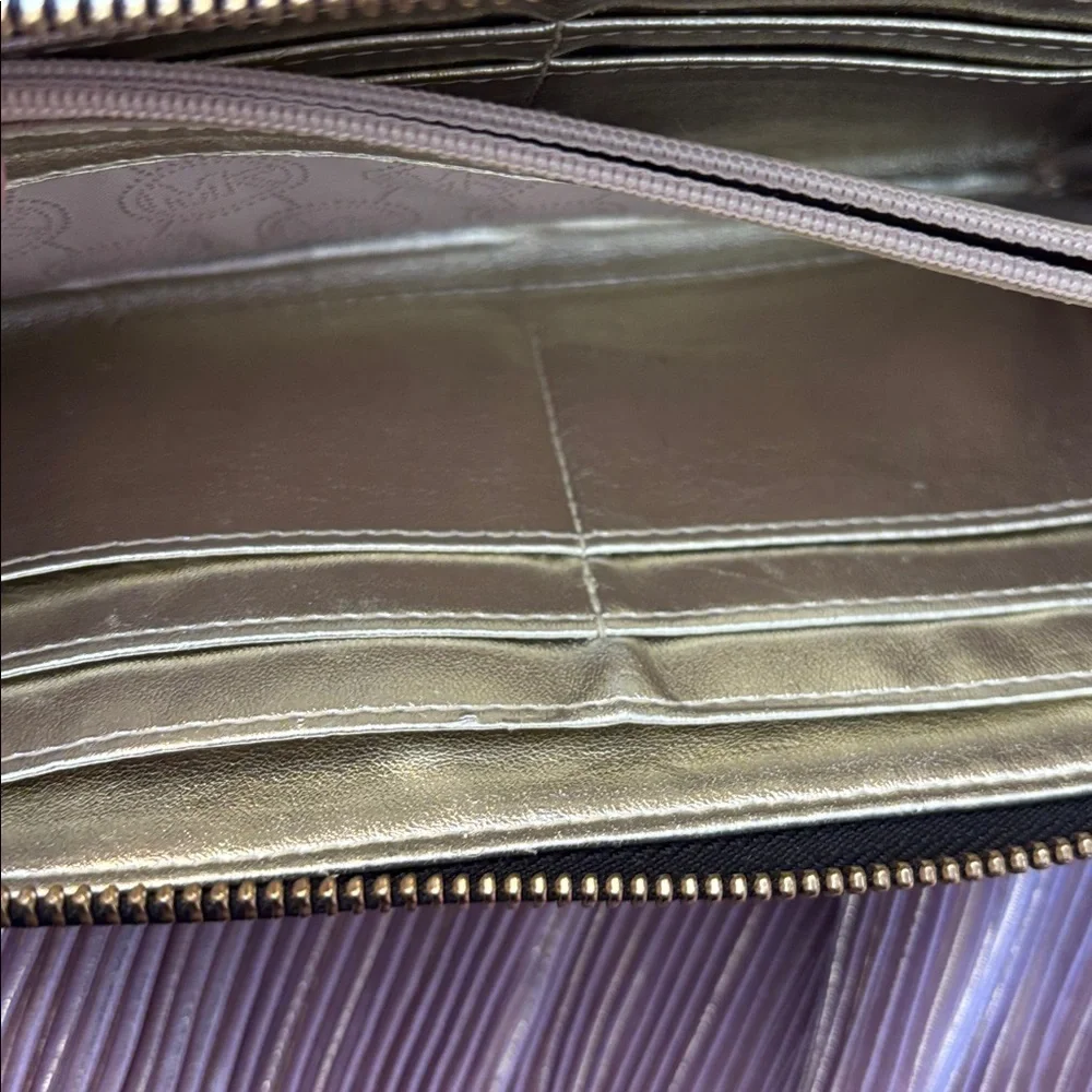 Michael Kors Jet Set Travel continental embossed leather wallet black